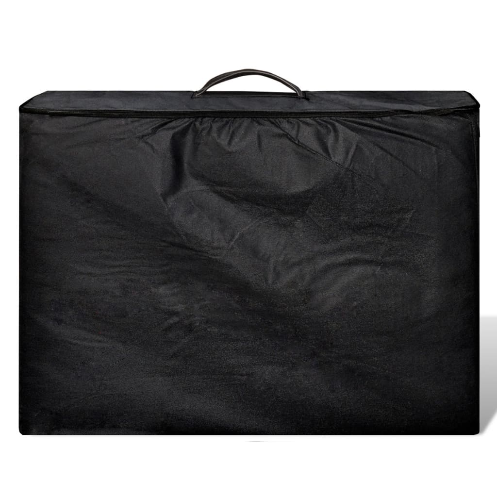 Inklapbare massagetafel 3 zones met houten frame (zwart) is nu te koop bij PeponiXL, paradijselijk wonen!