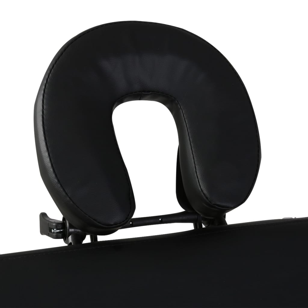 Inklapbare massagetafel 3 zones met houten frame (zwart) is nu te koop bij PeponiXL, paradijselijk wonen!