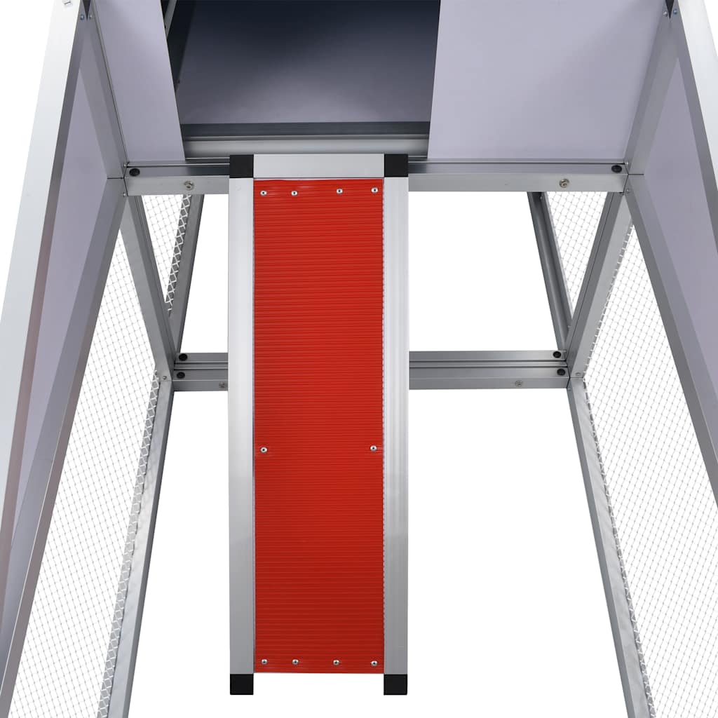 Kippenhok met ren en nestkast aluminium is nu te koop bij PeponiXL, paradijselijk wonen!