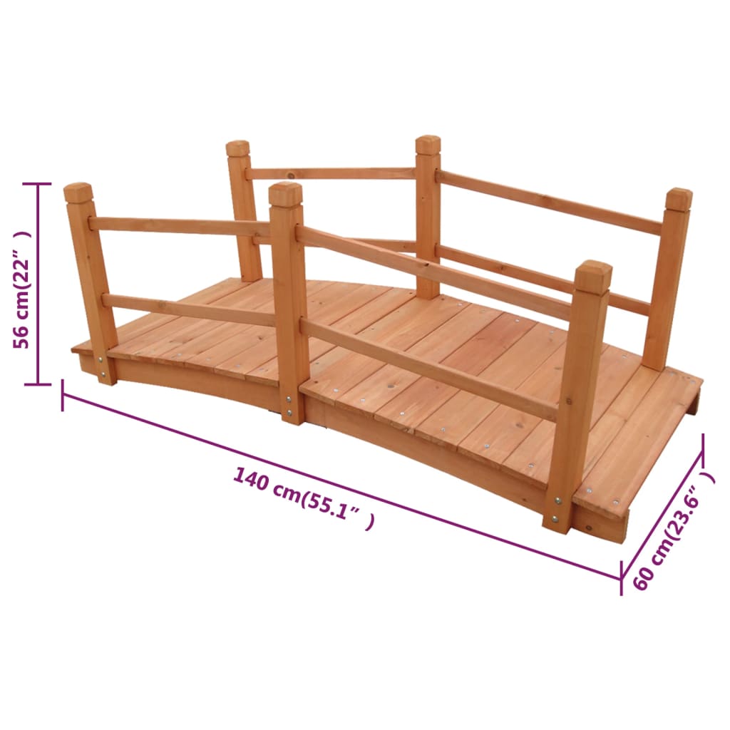 Tuinbrug 140x60x56 cm is nu te koop bij PeponiXL, paradijselijk wonen!