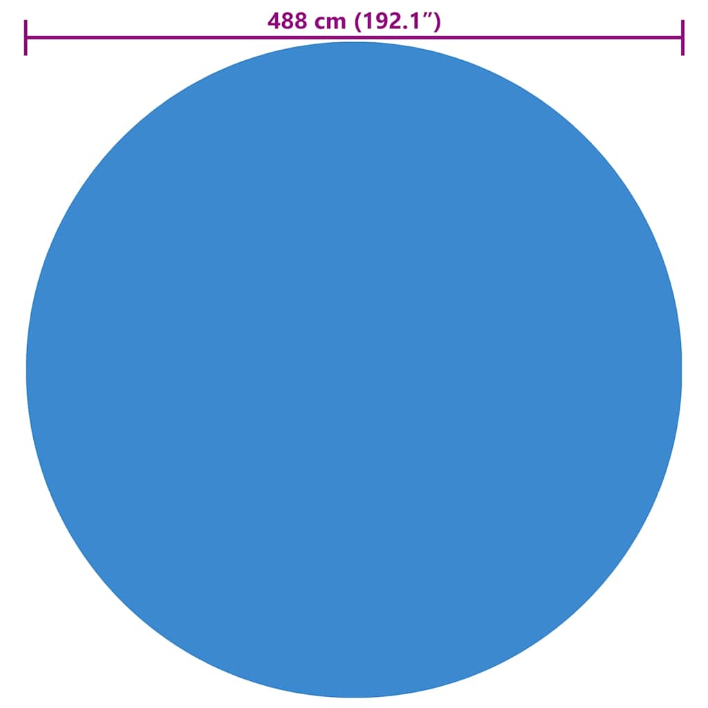 Zwembadzeil rond 488 cm PE blauw is nu te koop bij PeponiXL, paradijselijk wonen!