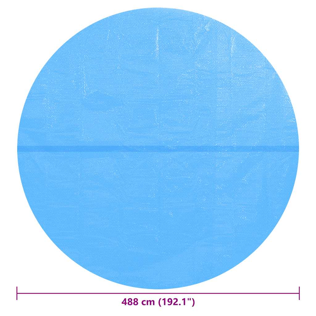 Zwembadzeil rond 488 cm PE blauw is nu te koop bij PeponiXL, paradijselijk wonen!