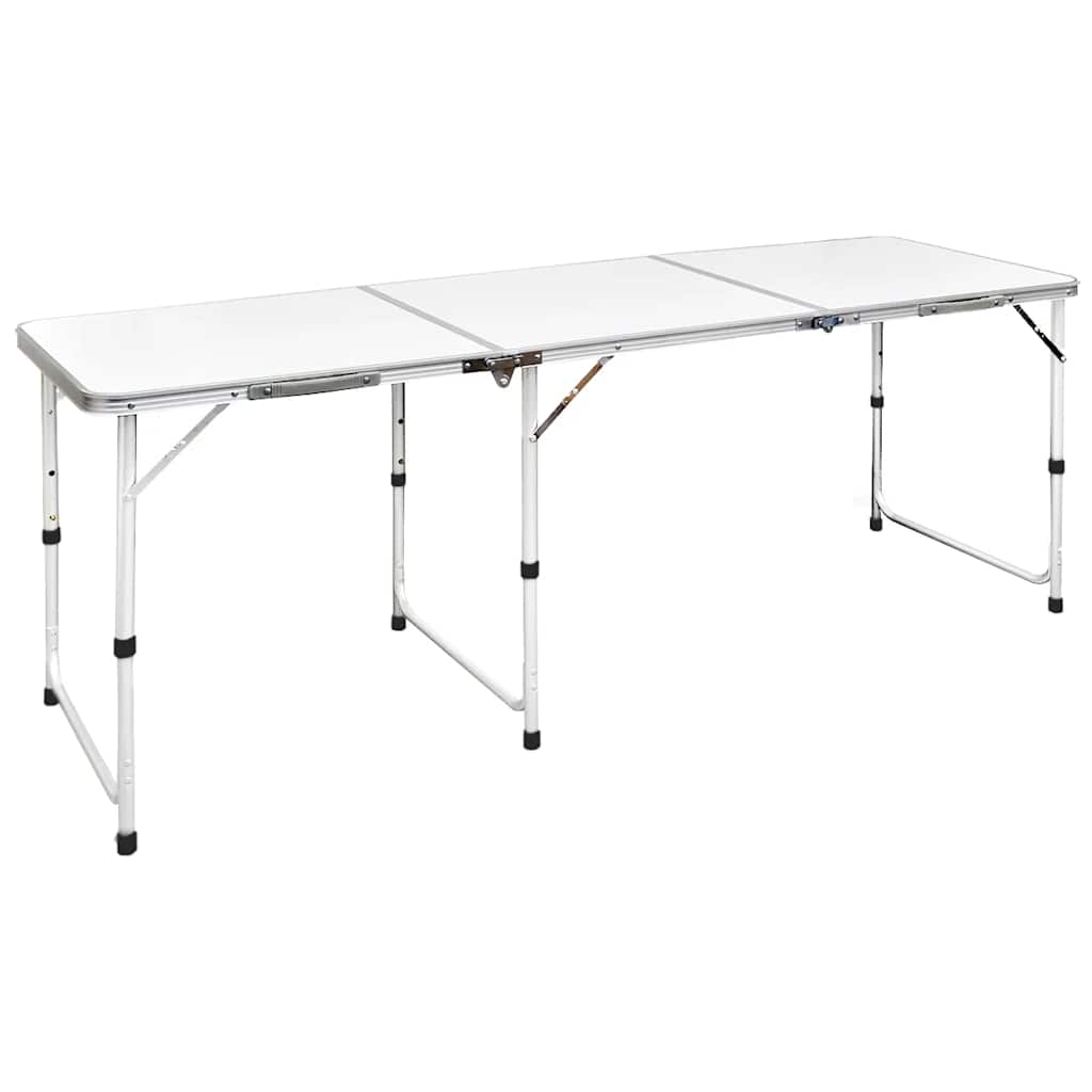 Campingtafel inklapbaar en verstelbaar in hoogte aluminium 180 x 60 cm is nu te koop bij PeponiXL, paradijselijk wonen!