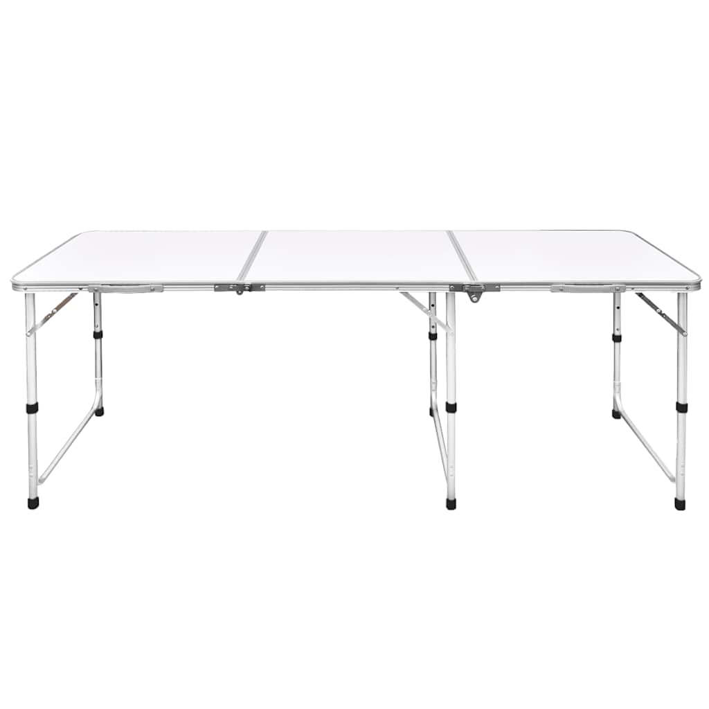 Campingtafel inklapbaar en verstelbaar in hoogte aluminium 180 x 60 cm is nu te koop bij PeponiXL, paradijselijk wonen!