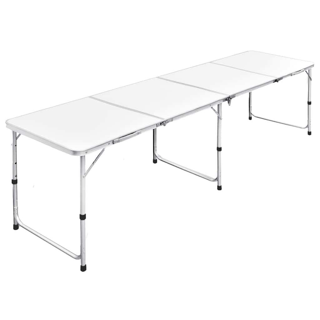 Campingtafel inklapbaar en verstelbaar 240x60 cm aluminium is nu te koop bij PeponiXL, paradijselijk wonen!