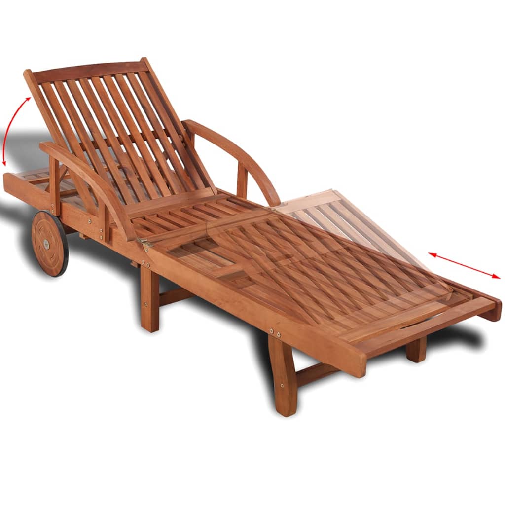 Ligbed massief acaciahout is nu te koop bij PeponiXL, paradijselijk wonen!