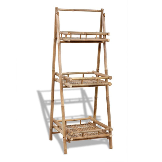 Plantenrek 3-laags inklapbaar bamboe is nu te koop bij PeponiXL, paradijselijk wonen!
