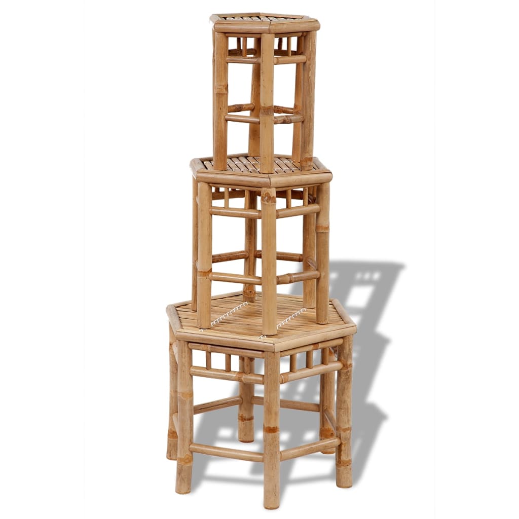 Tuinkrukken 3 st bamboe is nu te koop bij PeponiXL, paradijselijk wonen!