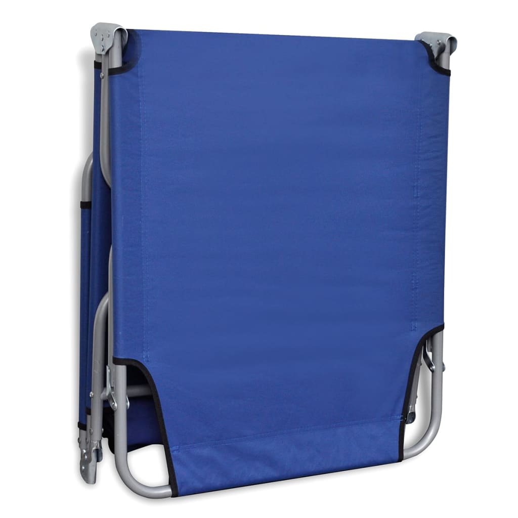 Ligbed inklapbaar gepoedercoat staal blauw is nu te koop bij PeponiXL, paradijselijk wonen!