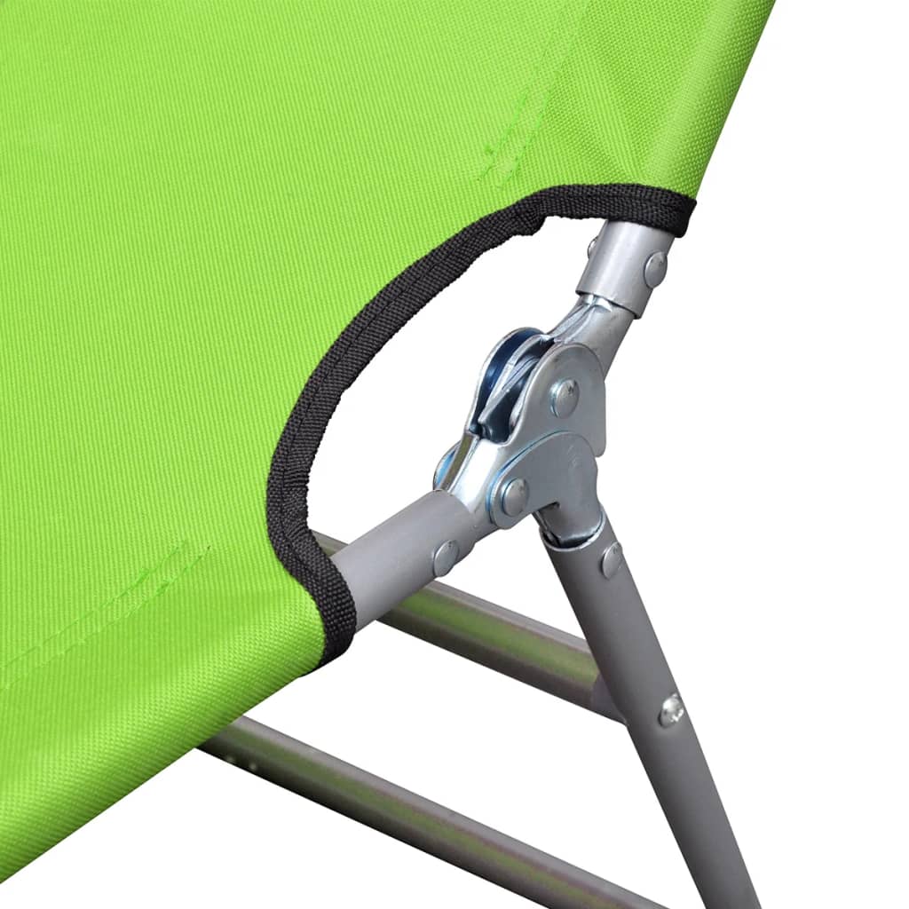 Ligbed inklapbaar gepoedercoat staal appeltjesgroen is nu te koop bij PeponiXL, paradijselijk wonen!