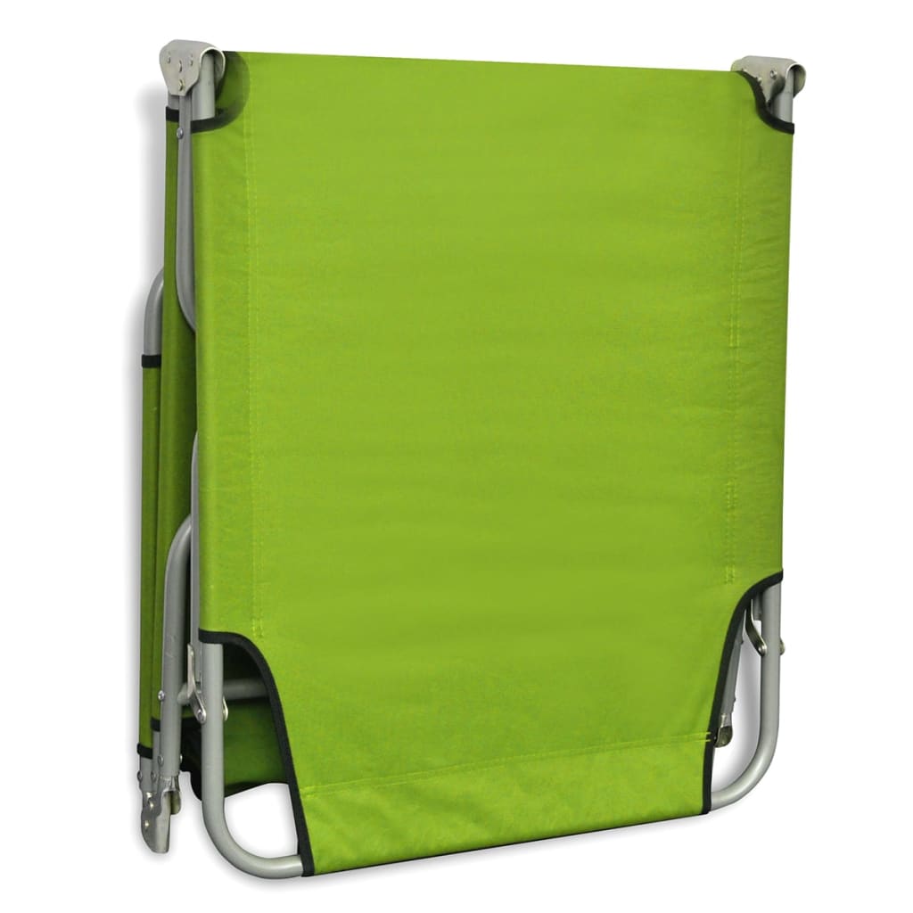 Ligbed inklapbaar gepoedercoat staal appeltjesgroen is nu te koop bij PeponiXL, paradijselijk wonen!