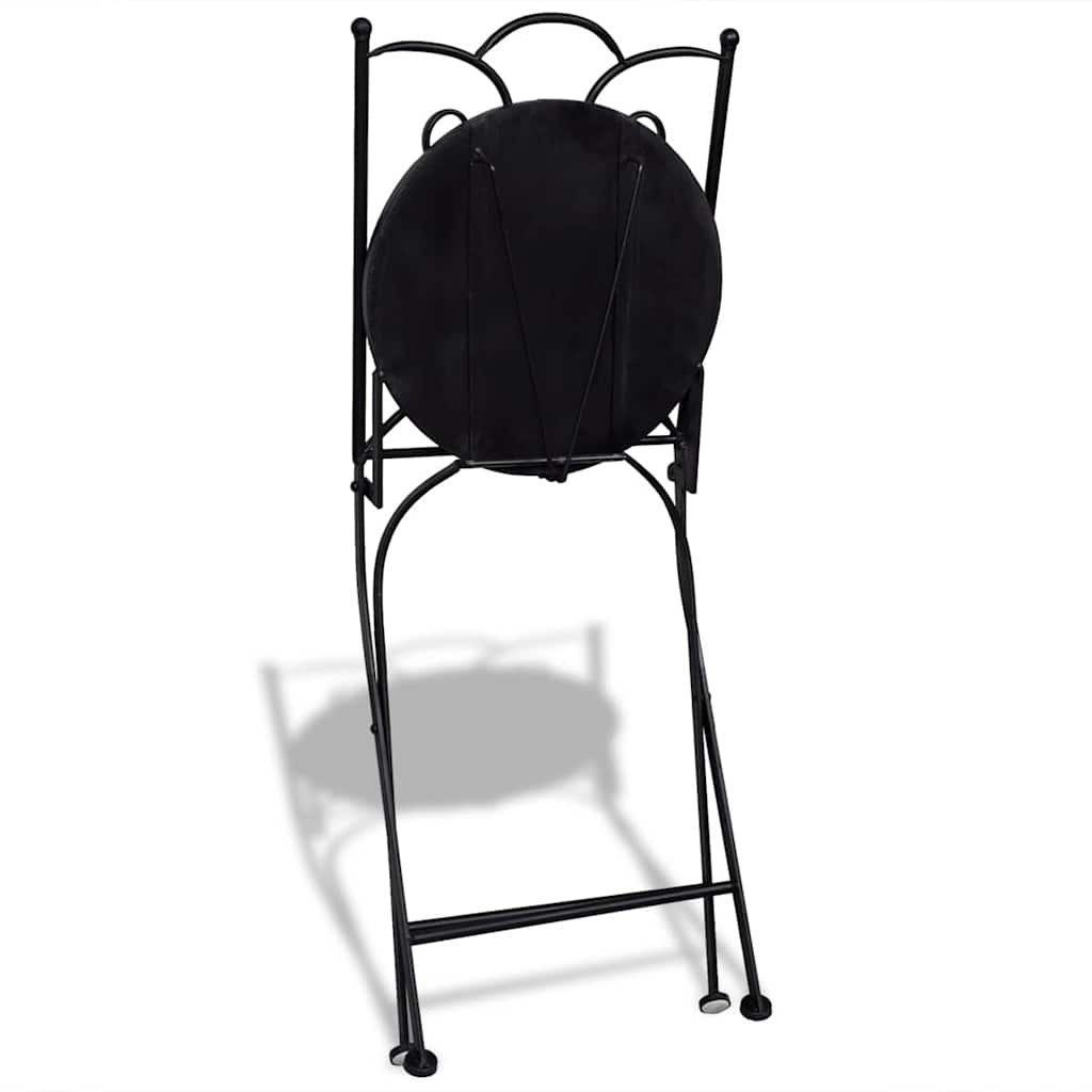 Bistrostoelen inklapbaar 2 st keramiek blauw en wit is nu te koop bij PeponiXL, paradijselijk wonen!