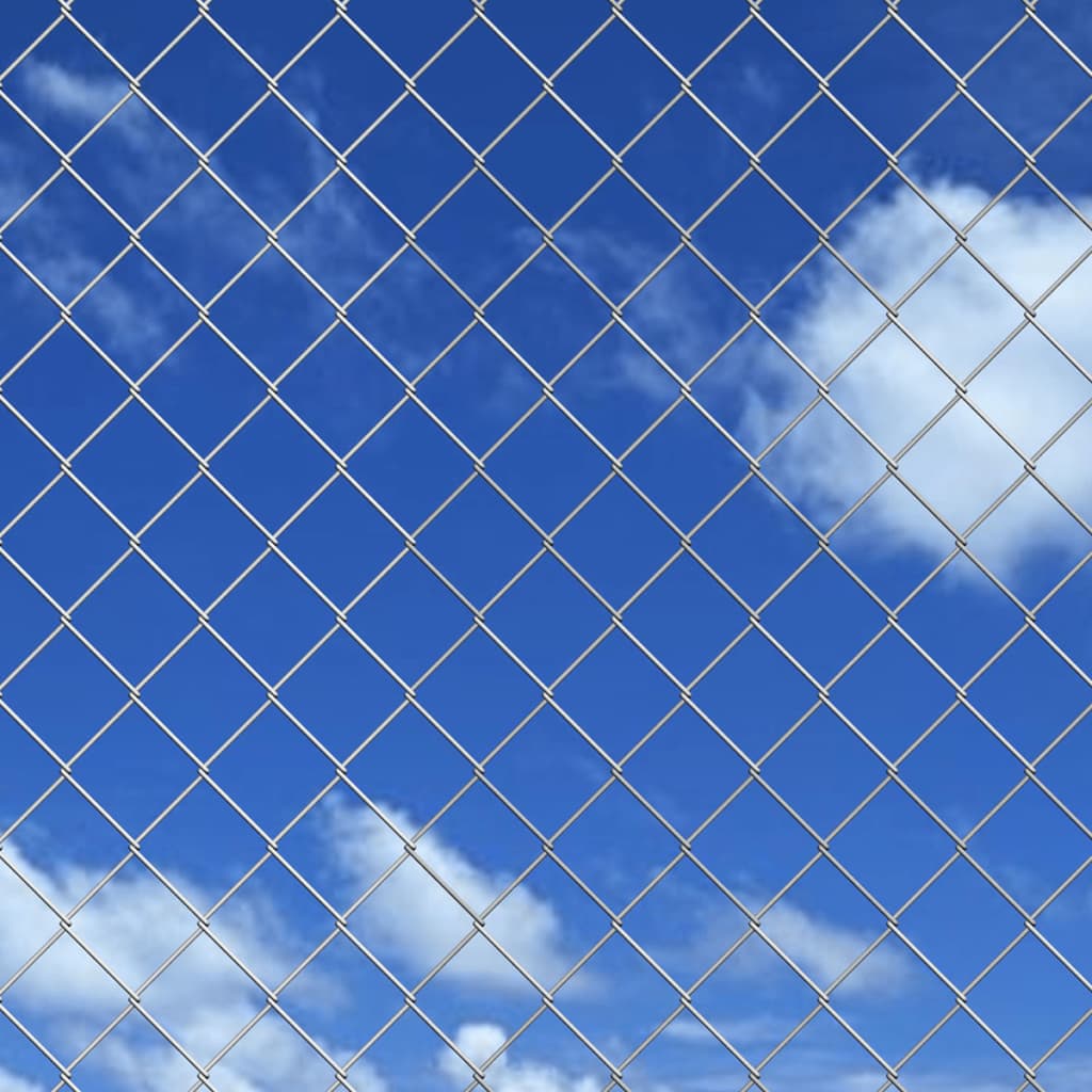 Gaashek 15x1,25 m gegalvaniseerd staal zilverkleurig is nu te koop bij PeponiXL, paradijselijk wonen!