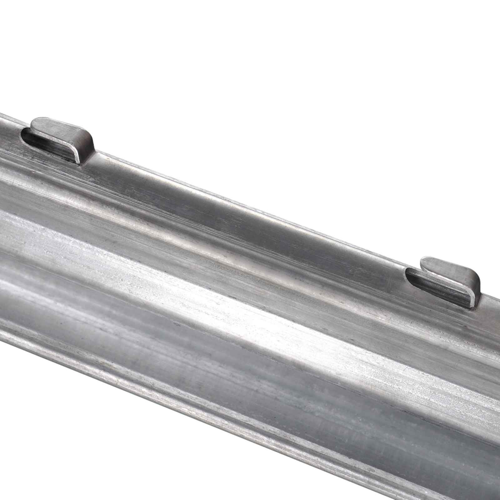 Afrasteringspaal 10 pcs Zilver 200 cm Staal is nu te koop bij PeponiXL, paradijselijk wonen!