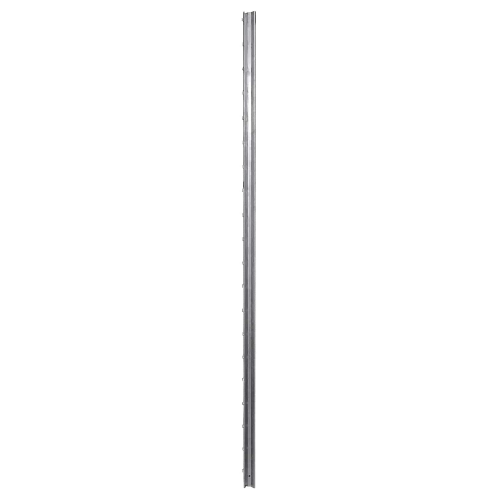 Afrasteringspaal 10 pcs Zilver 200 cm Staal is nu te koop bij PeponiXL, paradijselijk wonen!