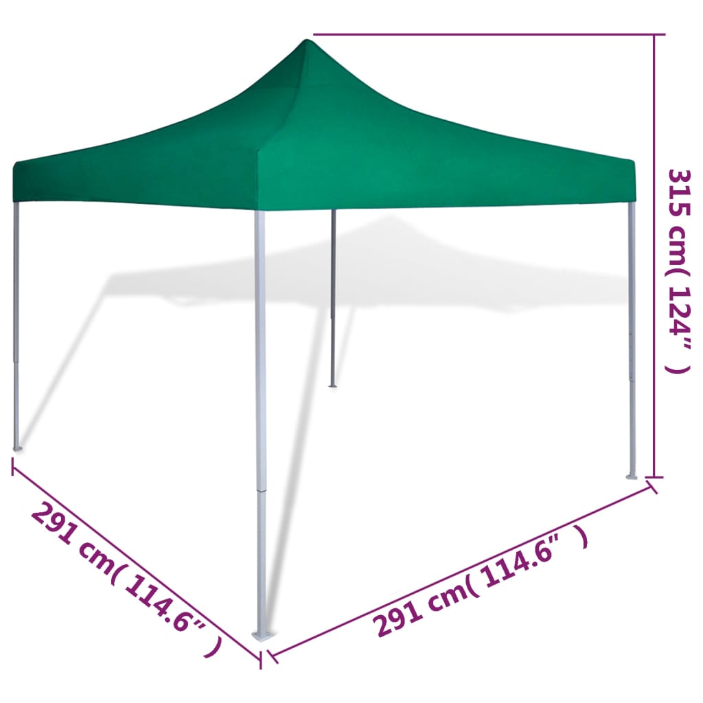 Vouwtent 3x3 m groen is nu te koop bij PeponiXL, paradijselijk wonen!