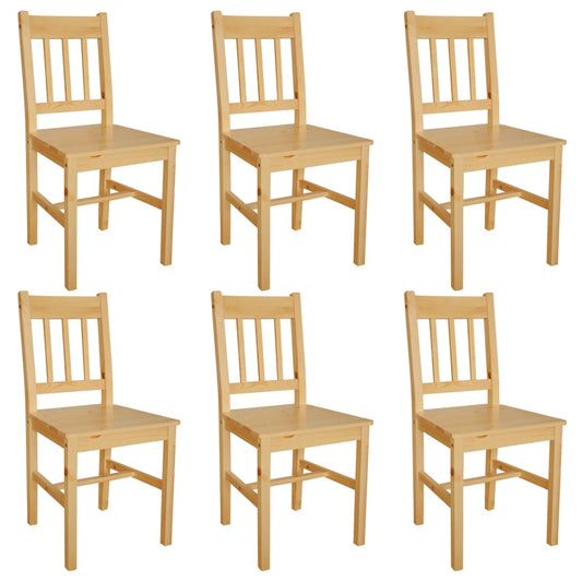 Eetkamerstoelen 6 st grenenhout is nu te koop bij PeponiXL, paradijselijk wonen!