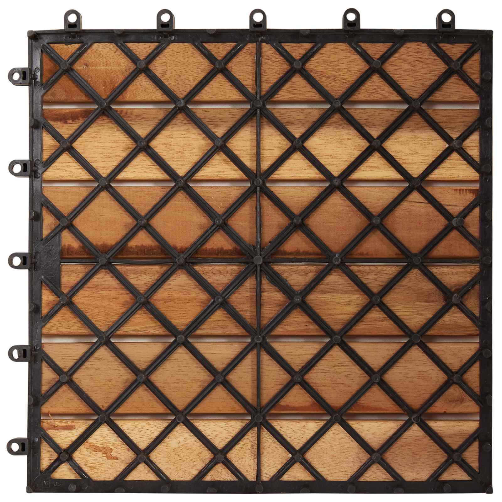 Terras Tegel 10 pcs Bruin 30 x 30 cm Acacia Hardhout is nu te koop bij PeponiXL, paradijselijk wonen!