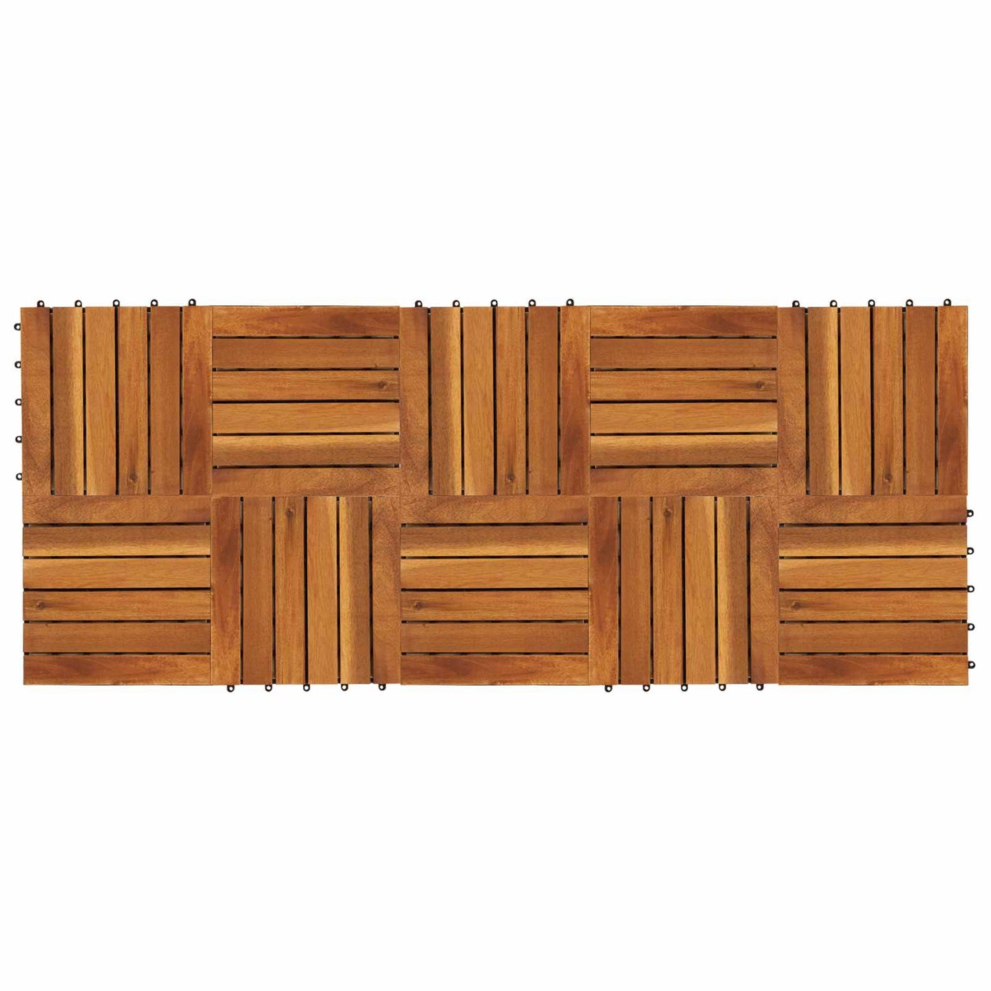 Terras Tegel 10 pcs Bruin 30 x 30 cm Acacia Hardhout is nu te koop bij PeponiXL, paradijselijk wonen!