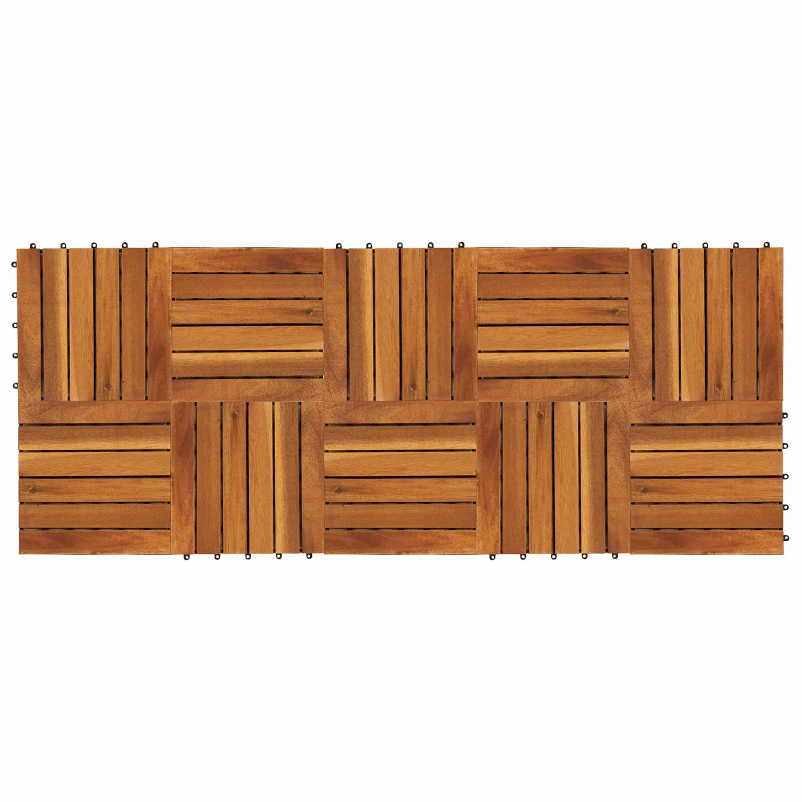 Terras Tegel 10 pcs Bruin 30 x 30 cm Acacia Hardhout is nu te koop bij PeponiXL, paradijselijk wonen!