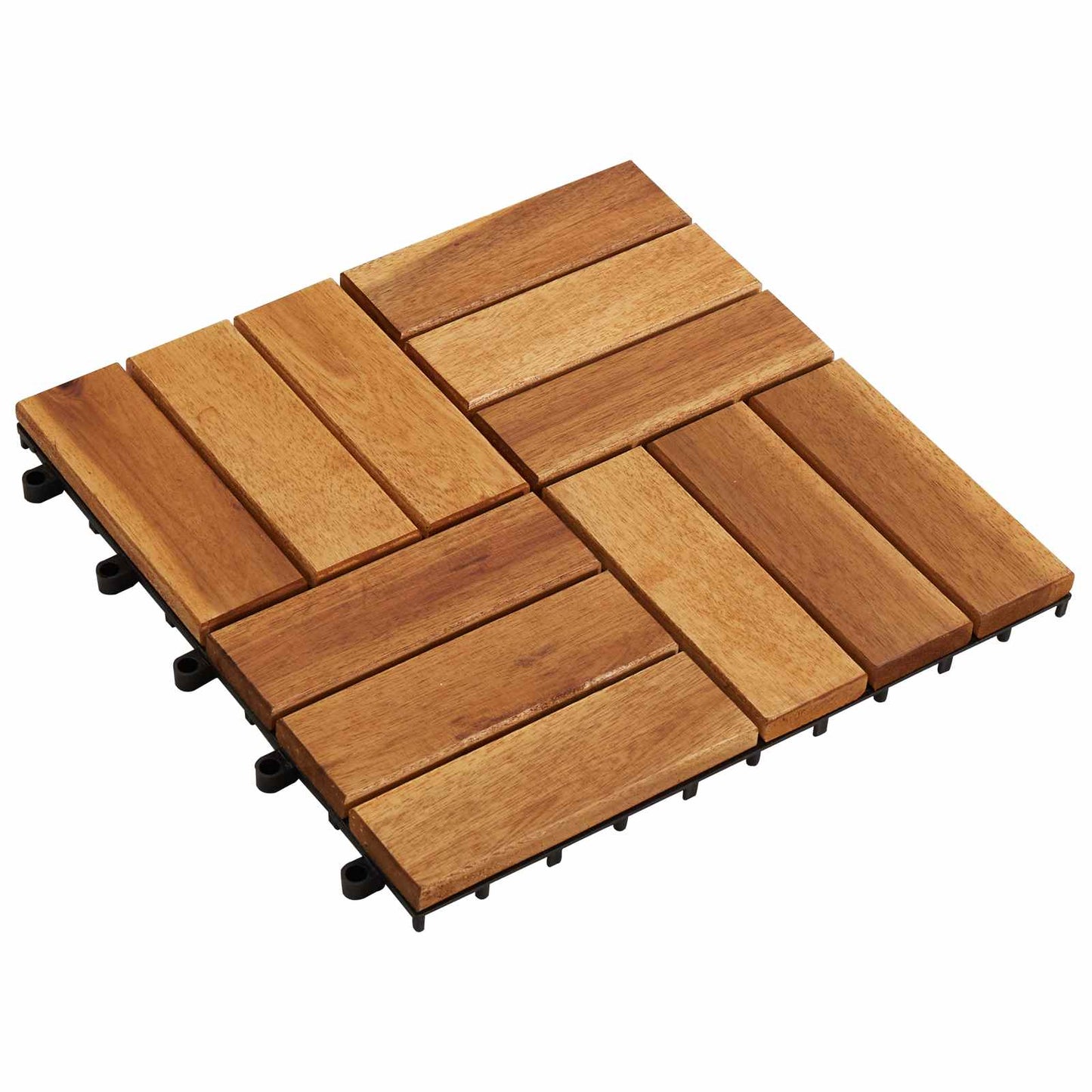 Terras Tegel 10 pcs Bruin 30 x 30 cm Acacia Hardhout is nu te koop bij PeponiXL, paradijselijk wonen!