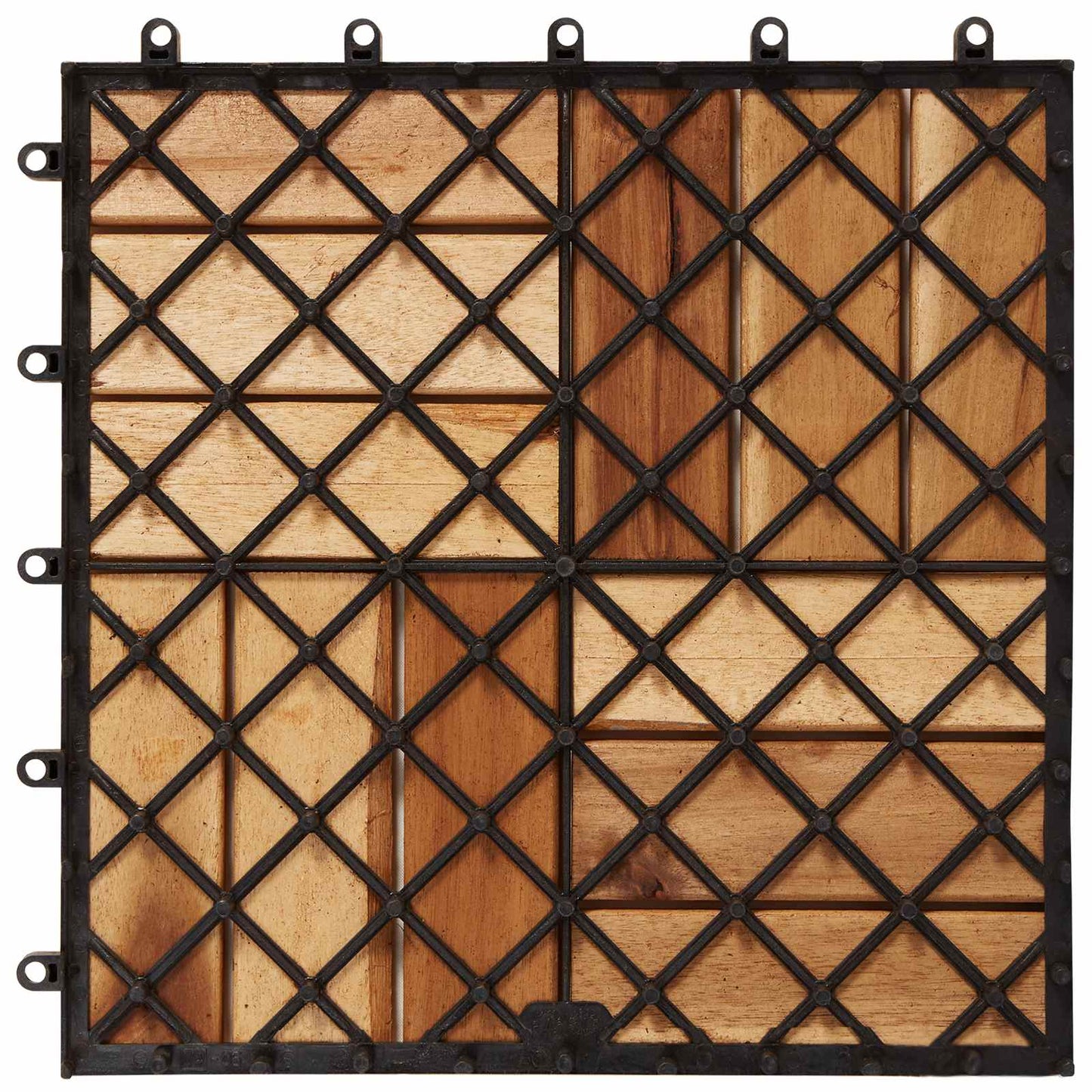 Terras Tegel 10 pcs Bruin 30 x 30 cm Acacia Hardhout is nu te koop bij PeponiXL, paradijselijk wonen!