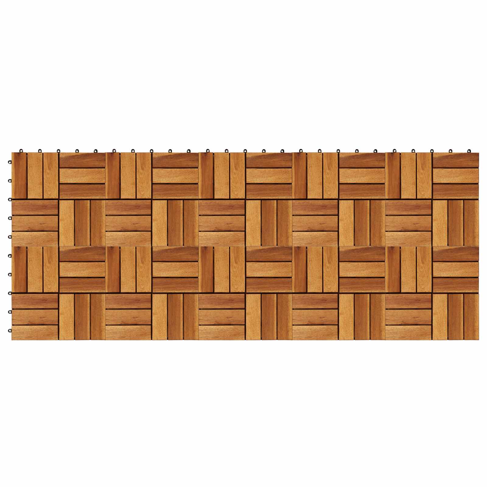 Terras Tegel 10 pcs Bruin 30 x 30 cm Acacia Hardhout is nu te koop bij PeponiXL, paradijselijk wonen!