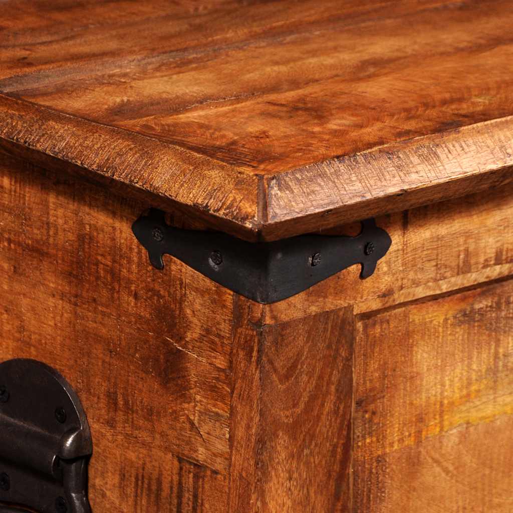 Opbergkist ruw mangohout is nu te koop bij PeponiXL, paradijselijk wonen!