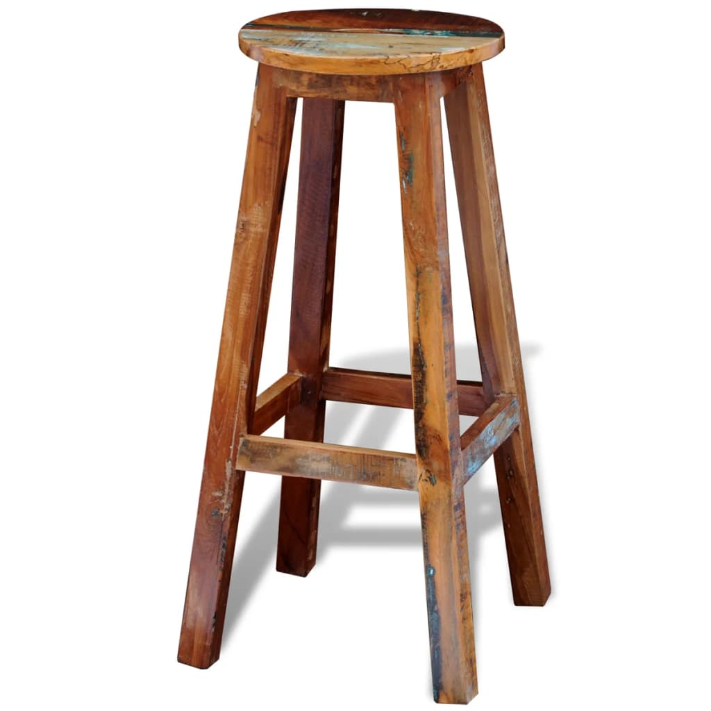 Barkruk massief gerecycled hout is nu te koop bij PeponiXL, paradijselijk wonen!