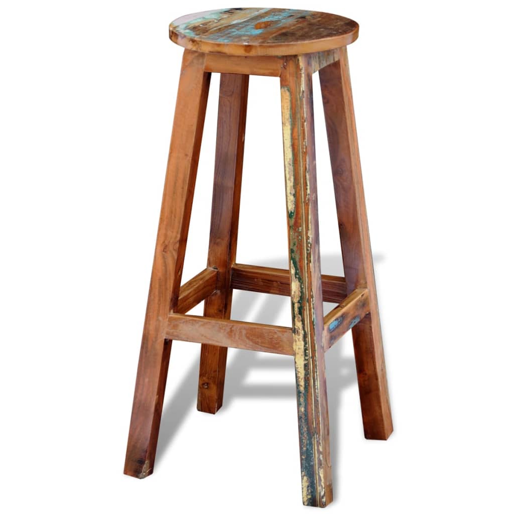 Barkruk massief gerecycled hout is nu te koop bij PeponiXL, paradijselijk wonen!