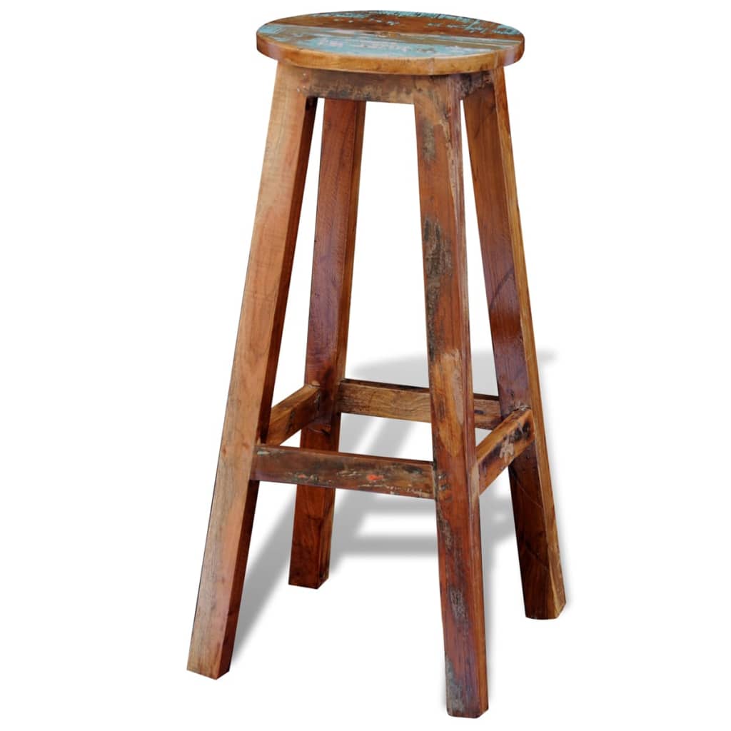 Barkruk massief gerecycled hout is nu te koop bij PeponiXL, paradijselijk wonen!