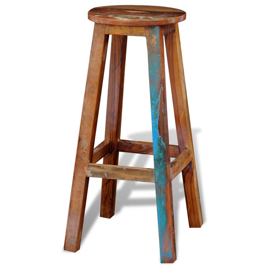 Barkruk massief gerecycled hout is nu te koop bij PeponiXL, paradijselijk wonen!