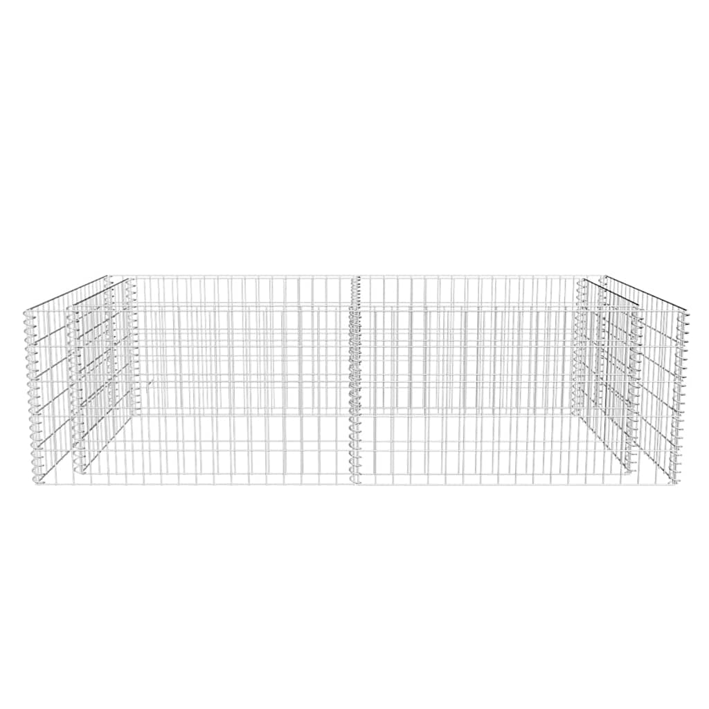 Gabion plantenbak 180x90x50 cm gegalvaniseerd staal is nu te koop bij PeponiXL, paradijselijk wonen!