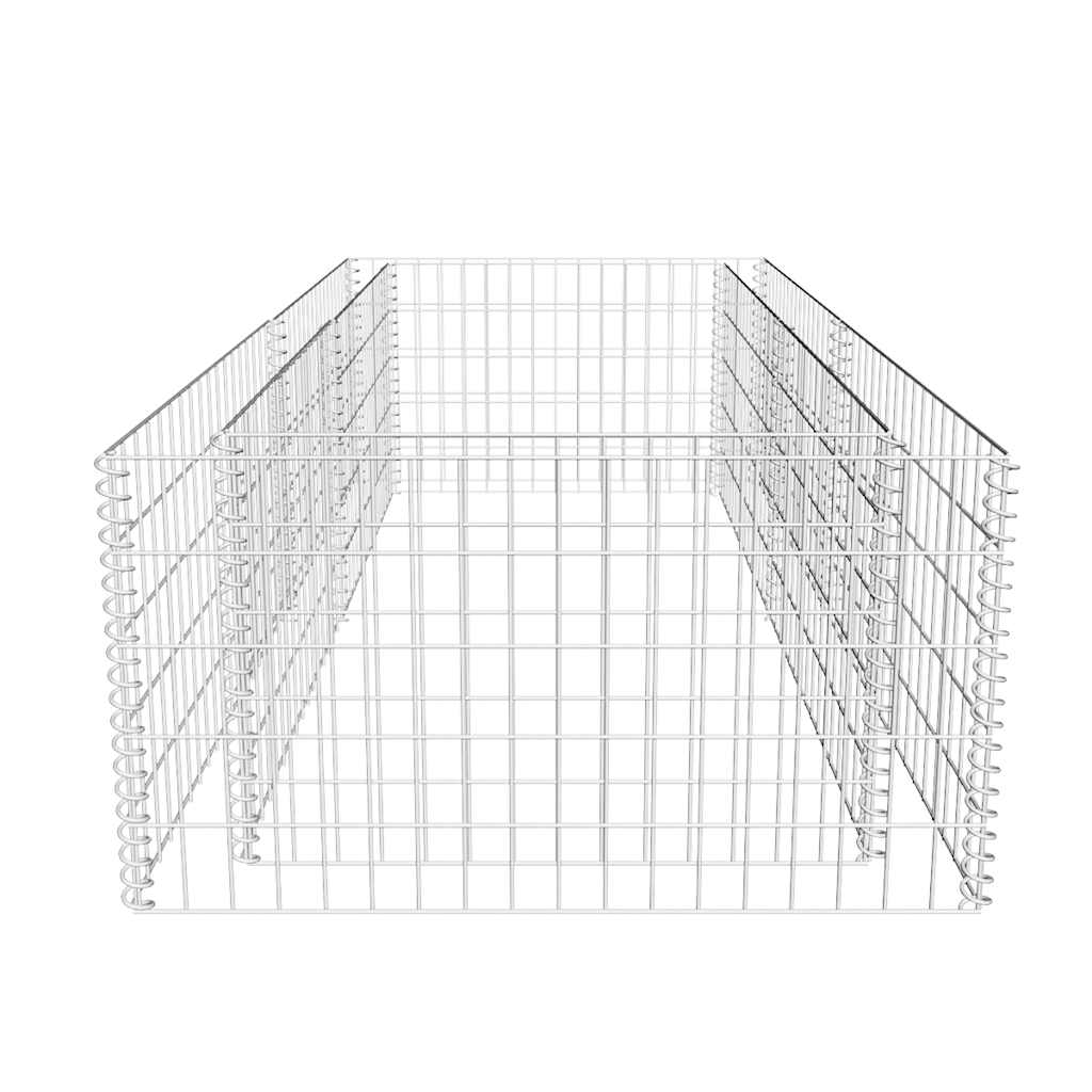 Gabion plantenbak 180x90x50 cm gegalvaniseerd staal is nu te koop bij PeponiXL, paradijselijk wonen!