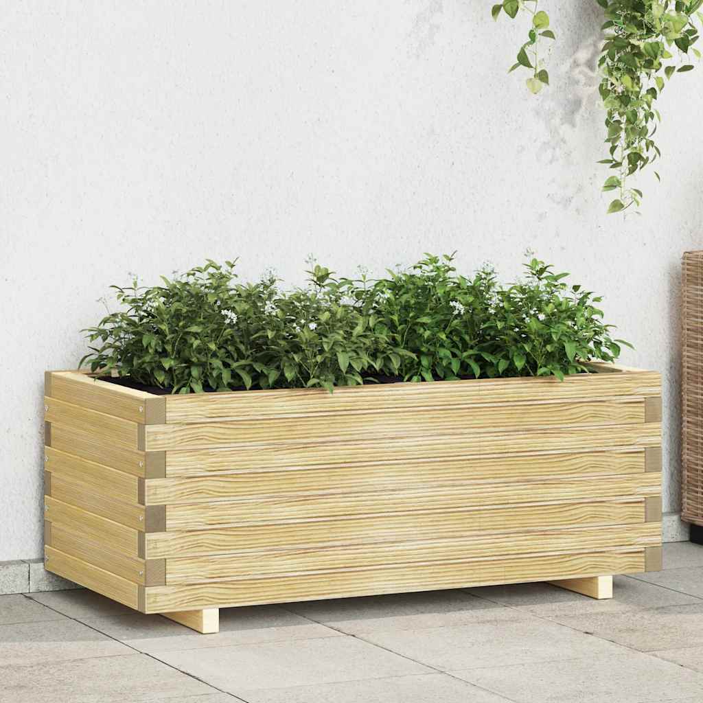 Plantenbak verhoogd rechthoekig 100x50x40 cm hout is nu te koop bij PeponiXL, paradijselijk wonen!