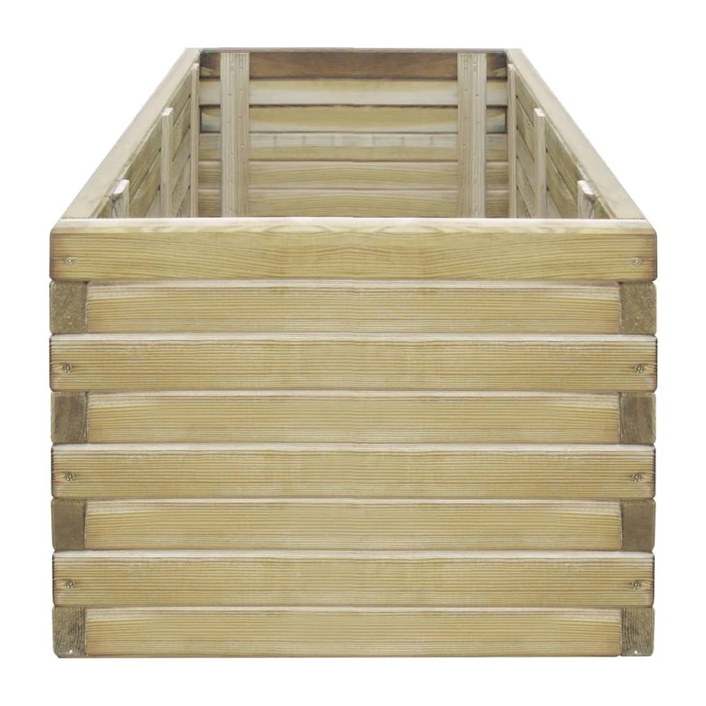 Plantenbak verhoogd rechthoekig 100x50x40 cm hout is nu te koop bij PeponiXL, paradijselijk wonen!