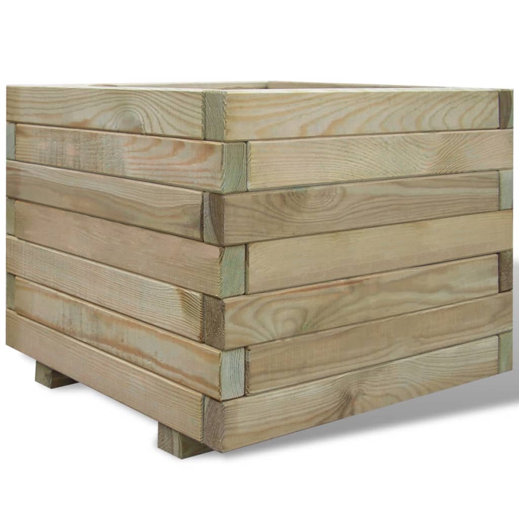 Plantenbak verhoogd vierkant 50x50x40 cm hout is nu te koop bij PeponiXL, paradijselijk wonen!