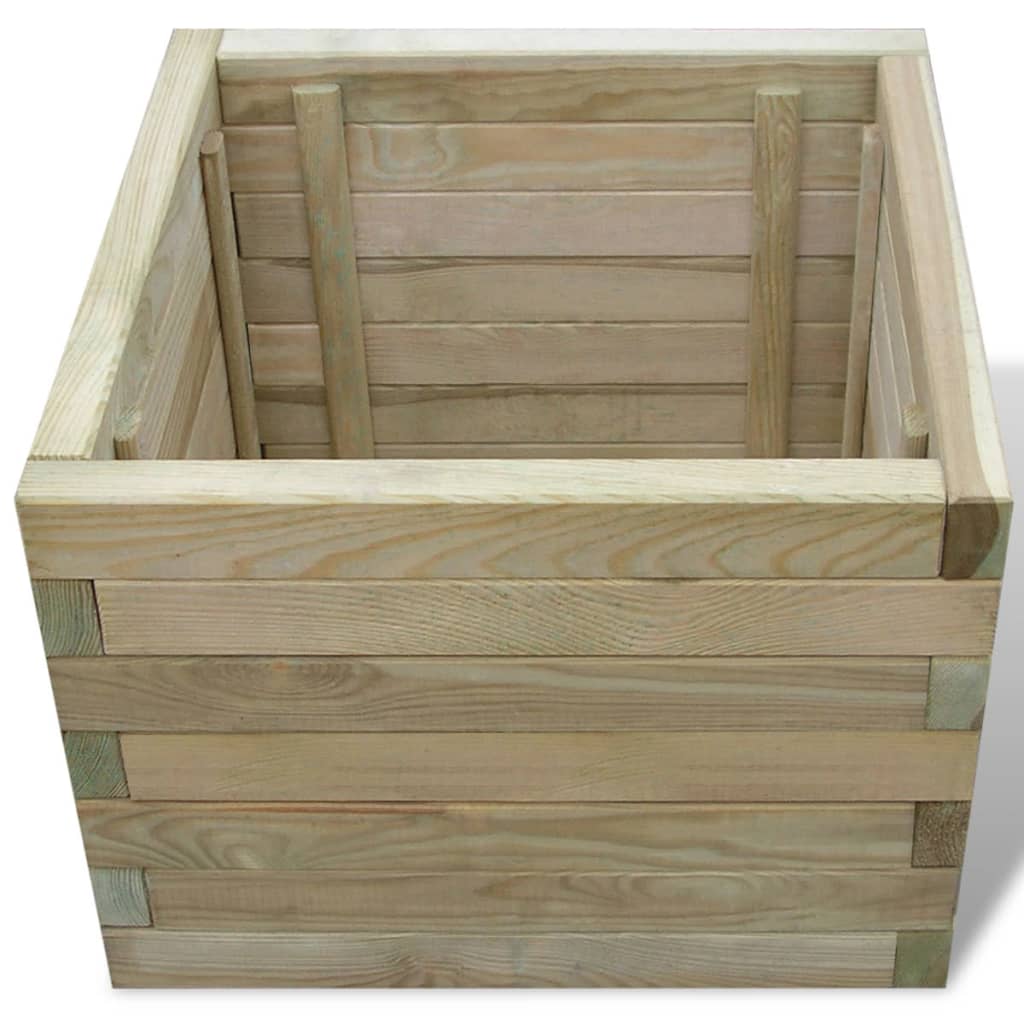 Plantenbak verhoogd vierkant 50x50x40 cm hout is nu te koop bij PeponiXL, paradijselijk wonen!