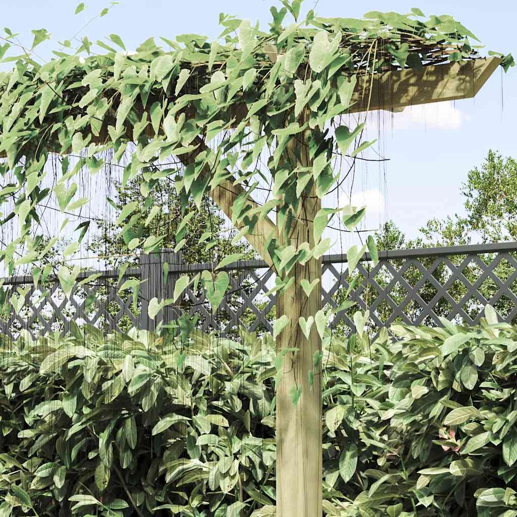 Pergola 410x40x203 cm hout is nu te koop bij PeponiXL, paradijselijk wonen!