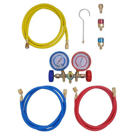 Manometer set voor airco met 2-richtingen is nu te koop bij PeponiXL, paradijselijk wonen!