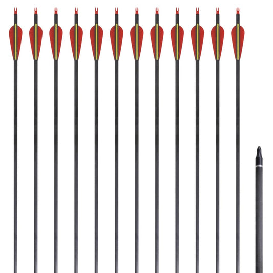 Pijlen voor recurveboog standaard 30" 0,76 cm koolstof 12 stuks is nu te koop bij PeponiXL, paradijselijk wonen!