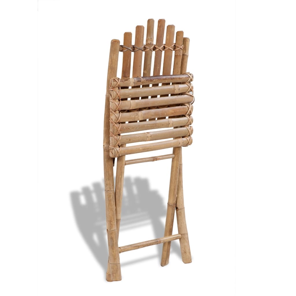 Tuinstoelen inklapbaar 4 st bamboe is nu te koop bij PeponiXL, paradijselijk wonen!