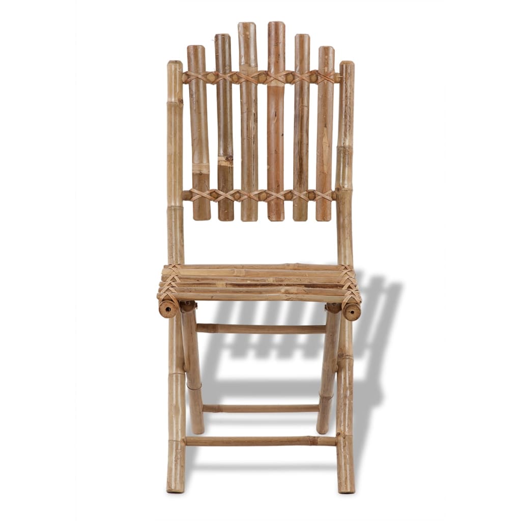 Tuinstoelen inklapbaar 4 st bamboe is nu te koop bij PeponiXL, paradijselijk wonen!
