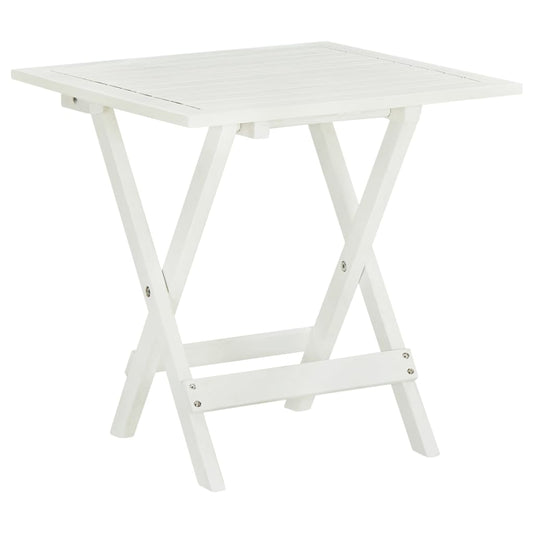 Bistrotafel 46x46x47 cm massief acaciahout wit is nu te koop bij PeponiXL, paradijselijk wonen!