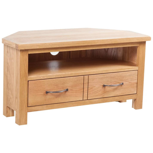 Tv-meubel met lade 88x42x46 cm massief eikenhout is nu te koop bij PeponiXL, paradijselijk wonen!