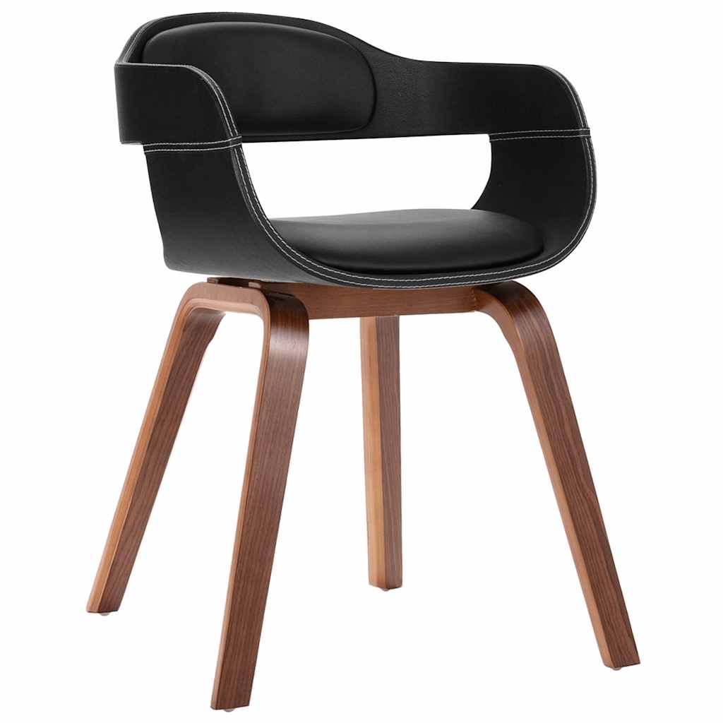 Eetkamerstoel gebogen hout en kunstleer is nu te koop bij PeponiXL, paradijselijk wonen!