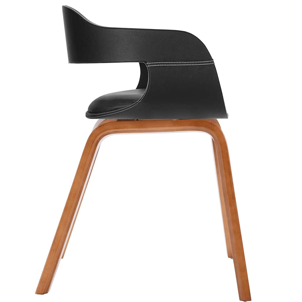Eetkamerstoel gebogen hout en kunstleer is nu te koop bij PeponiXL, paradijselijk wonen!