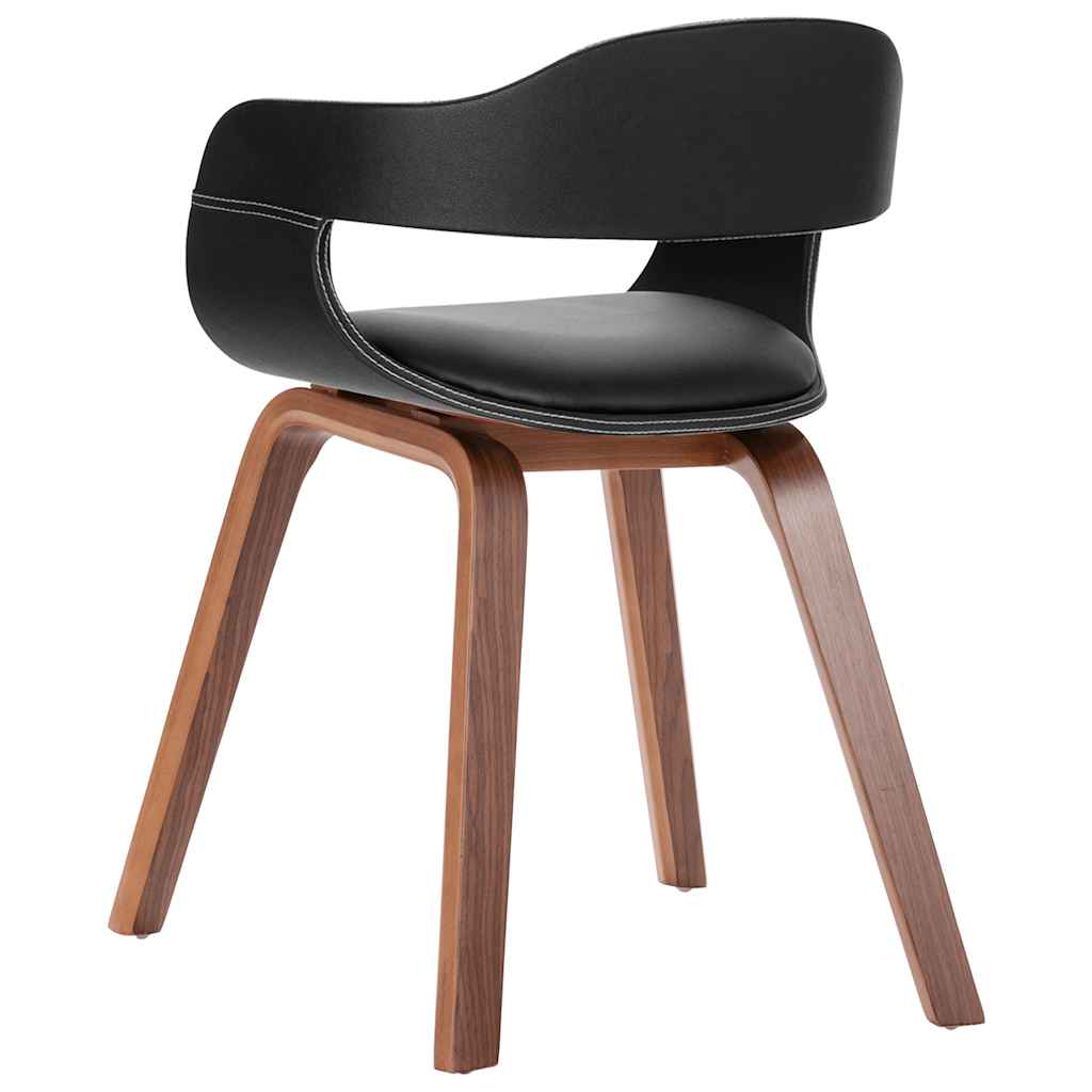 Eetkamerstoel gebogen hout en kunstleer is nu te koop bij PeponiXL, paradijselijk wonen!