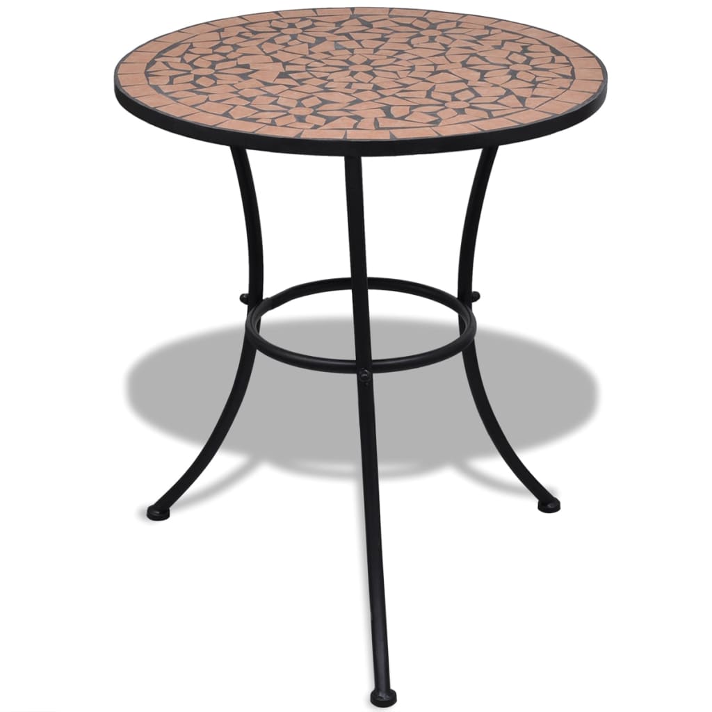 3-delige Bistroset keramische tegel terracotta is nu te koop bij PeponiXL, paradijselijk wonen!