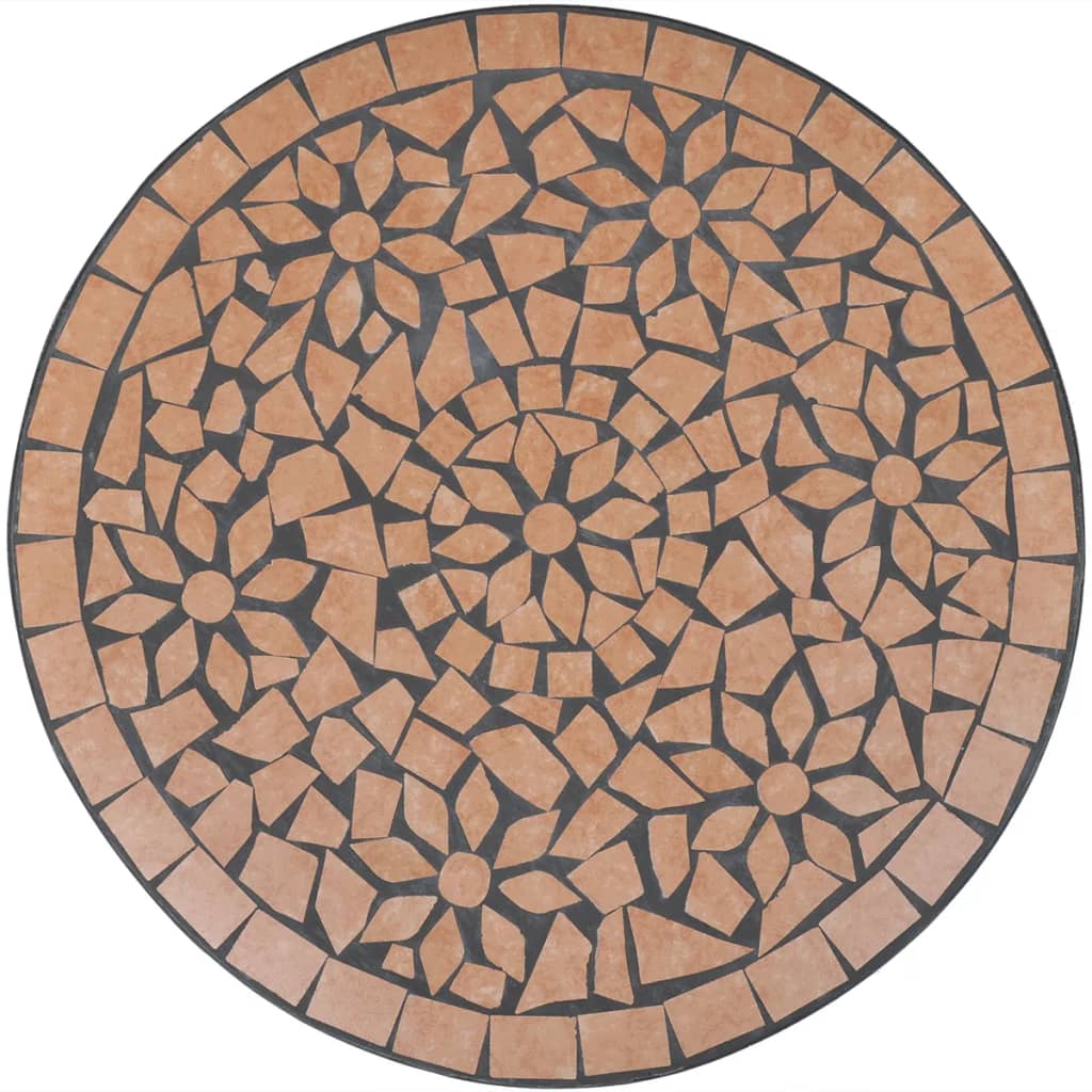 3-delige Bistroset keramische tegel terracotta is nu te koop bij PeponiXL, paradijselijk wonen!